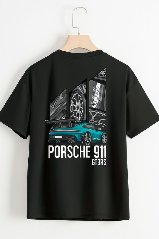 BLACK OVERSIZE PRINTED MEN TSHIRT UrbanEeth