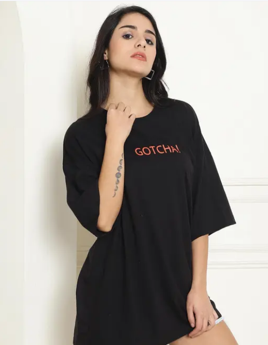 Fancy Cotton Graphic Printed Oversiz Tshirt For women (Copy) UrbanEeth