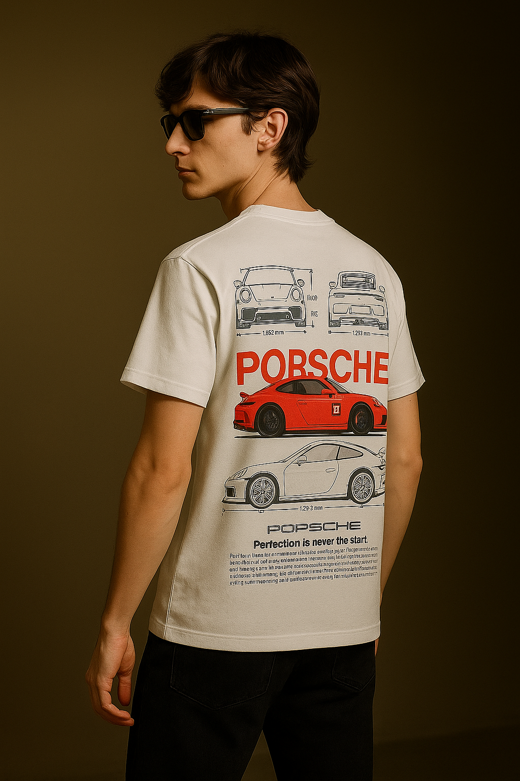 Porsche GT3RS Graphic Tee | Unisex Oversized Streetwear T-Shirt for Car Enthusiasts | Premium Cotton Casual Wear UrbanEeth
